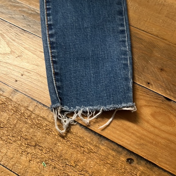 Pacsun Womens Blue Denim Jeggings Power Super Stretch Distressed Jeans Size 25 - Picture 3 of 5